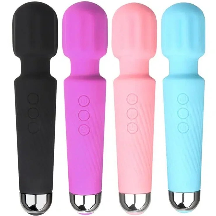ماساژور 20 حالته با قابلیت تنظیم قدرت ویبره مدل کرلسوند cordless wand - مشکی