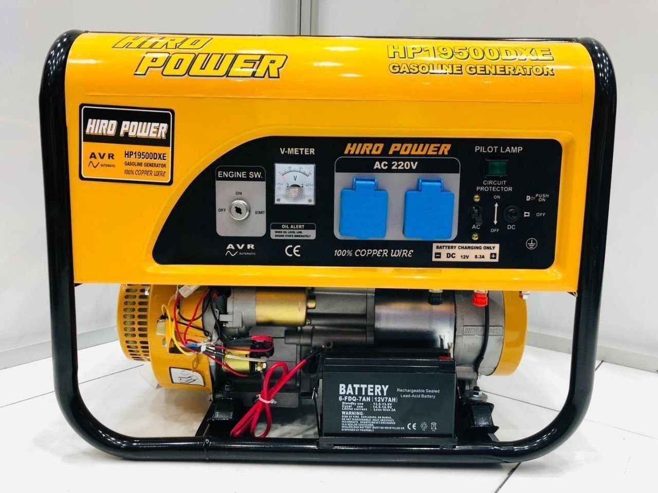 موتور برق ۳.۵ کیلو وات واقعی هیرو پاور مدل HP19500DXE با گارانتی