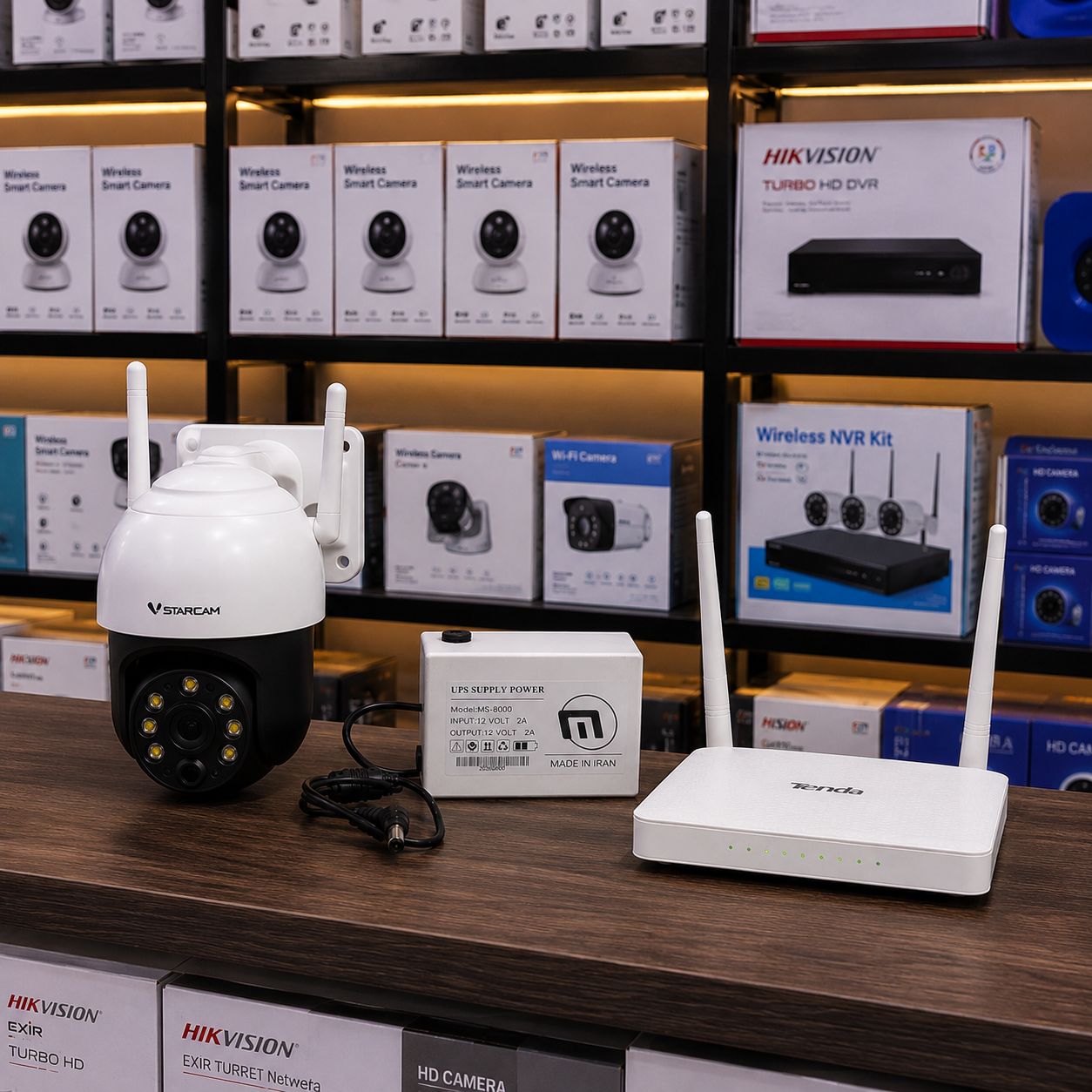 یو پی اس (UPS) 12 ولت پرتابل مدل ms-8000 برای دوربین مداربسته ، مودم و...
